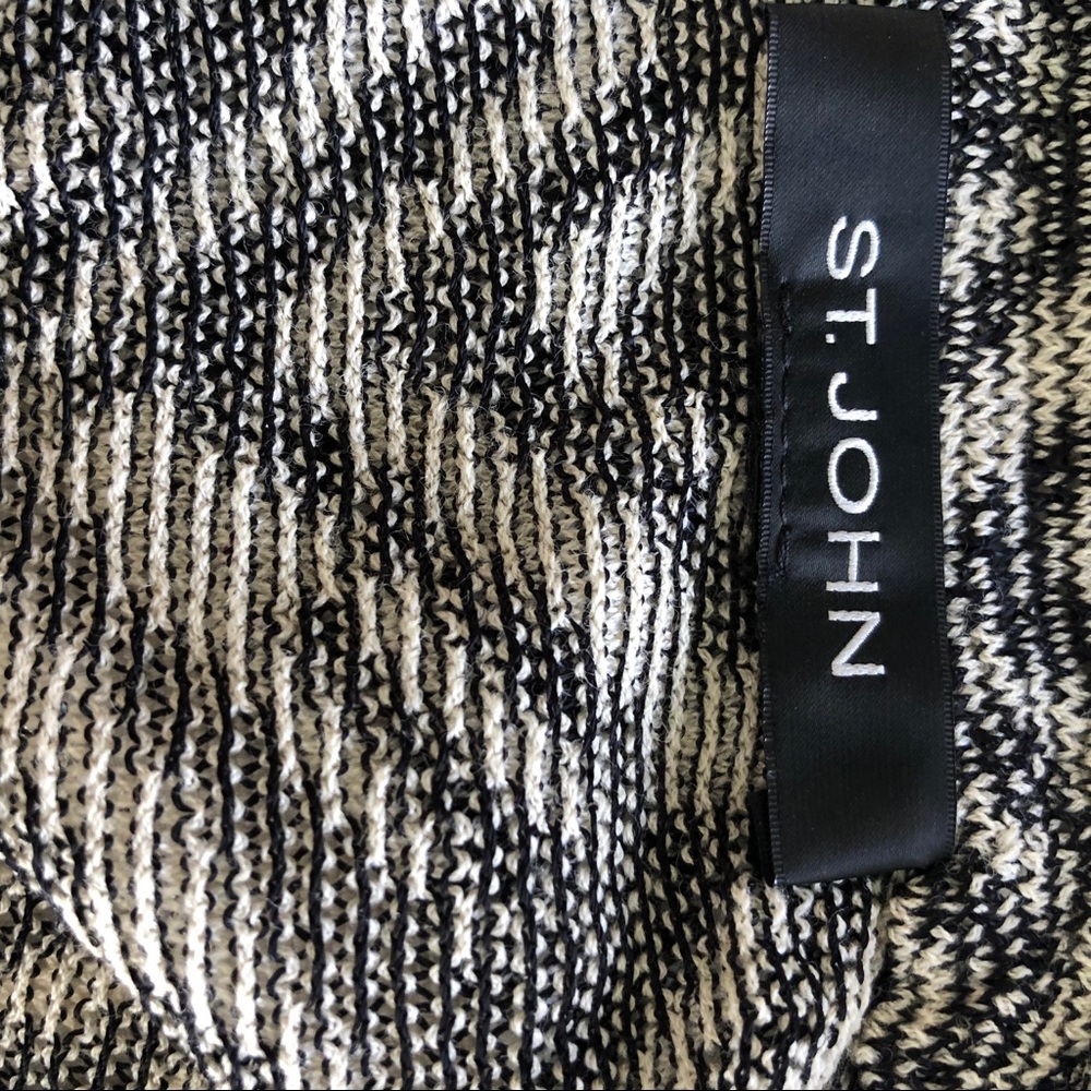 St. John Ruched Off the Shoulder Knit Top - Picture 5 of 7